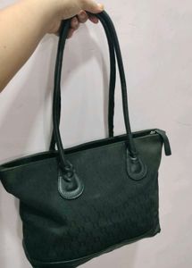 Classic Black Shoulder Bag