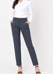 Women's Slim Fit formal blue Trousers
