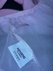 Pink Ruffled Halter Top