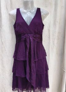 6307. Stunning Purple Tiered Dress