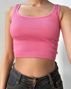 Fyre Rose Pink Ribbed Tank Top Size XS
