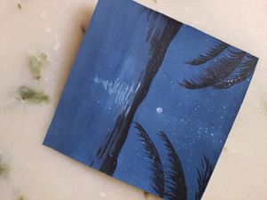 moon night painting