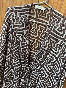 Stylish Geometric Print Kaftan Top