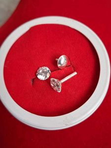 Sparkling Stud Earrings silver 92.5