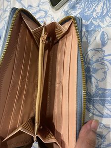 Embossed Floral Long Wallet