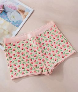 Cute Cherry Print Soft Boxer Briefs