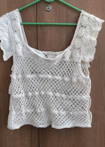 Crochet Knit Top