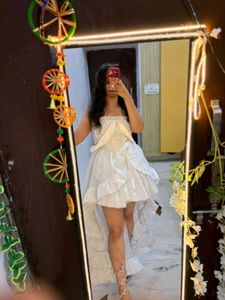 beautiful Mini Dress with tail or without tai