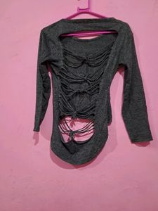Back Cutout Crop Top