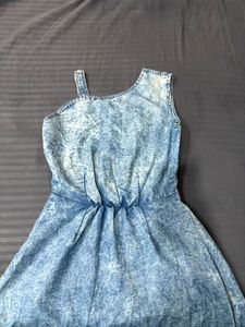 Denim dress for teenage girls 🩵
