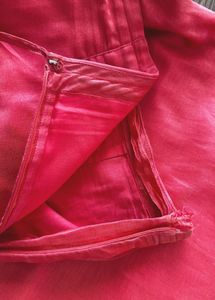 Coral Wide Leg Cropped Pants