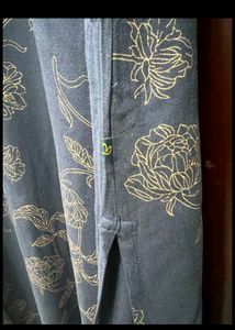 Gold Print Kurta.