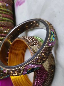 Sparkling Bangle Set 18pieces