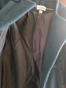 Teal Button-Up Coat