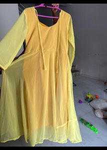 Vibrant Yellow Kurta with dupatta for Women