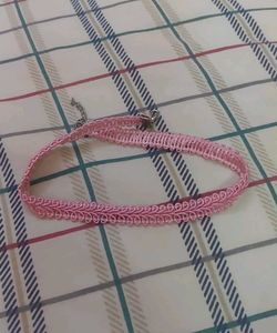 Pink Braided Choker
