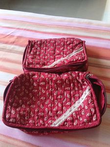 set of 2 pouches( organizer n storage)