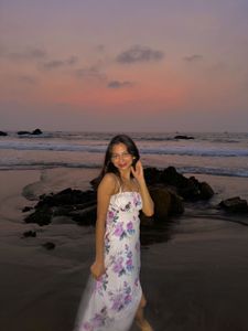 Floral Print Spaghetti Strap Dress