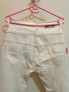High-Waisted Denim Jeans