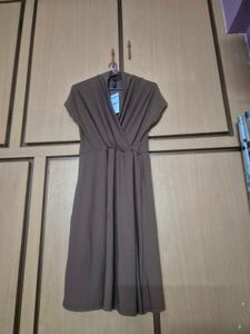 Solid Brown Dress