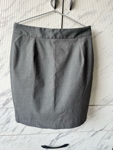 Allen Solly formal Grey Pencil Skirt