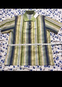 👕 Filmore Striped Collared Polo T-Shirt