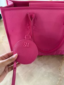 Steve Madden Hot Pink Tote Bag Set