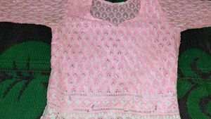 Pink Embroidered Tunic Top