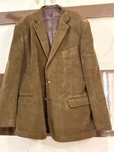 Men Corduroy Blazer - Classic Brown
