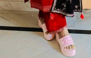 Cute Pink Slide Sandals
