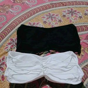 Comfortable Black &amp; White Tube Bras