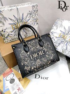 DIOR* *BRAIDED CELESTIAL PRINT HANDBAG WITH WHIPST