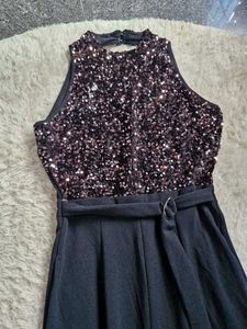 Sparkling Sequin Bodice Jumpsuit