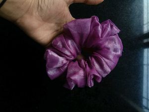 handmade XXL Sparkly Purple Scrunchie