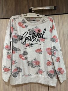 Floral Printed Full-Sleeve T-Shirt 🌸