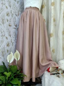 Elegant Pink Maxi Skirt
