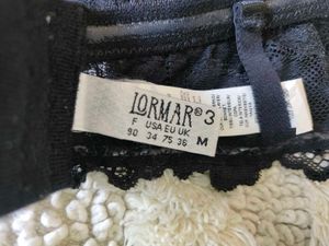 Lormar Italian lace strapless push-up bra