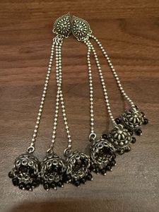 Silver Jhumka Earrings