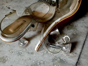 Sparkling Embellished Heeled Sandals