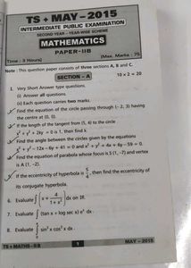Mathematics IIB - Intermediate Textbook Test pa