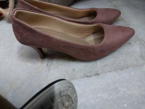 Mauve Velvet Heels