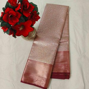 Elegant Brocade Silk sarees Combo set