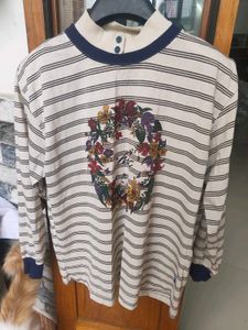 Striped Floral Top