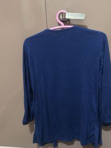 Max Blue Floral Print Top