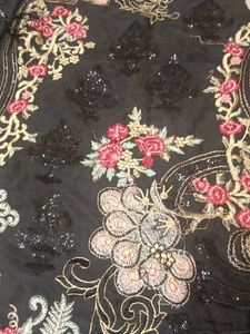 Embroidered Black Kurta