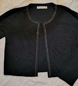 Sparkling Black Cardigan