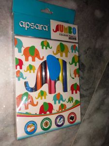 Apsara Jumbo Colour Pencils (12 Shades)