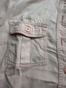 Peach Button-Up Shirt