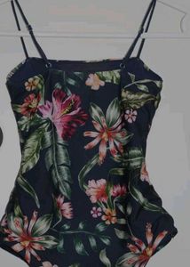 Floral Print One-Piece Swimsuit