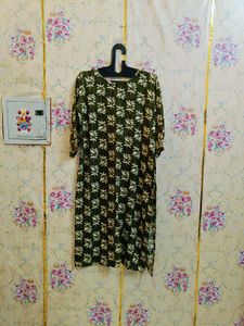 🇳🇿💫🎀Stylish Olive Green Printed Kurta